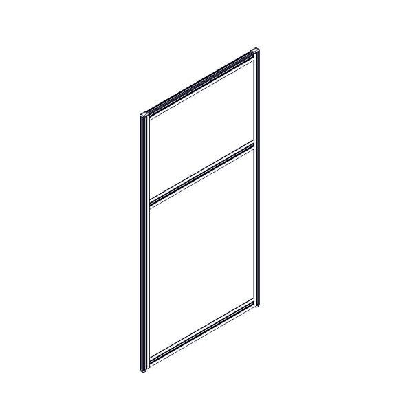 Секция комбинированной перегородки RP115SL60 Bravo grey/Серый 600х22х1115 в Астрахани 