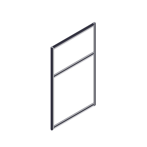 Секция комбинированной перегородки RP115SL70 Bravo grey/Серый 700х22х1115 в Астрахани 