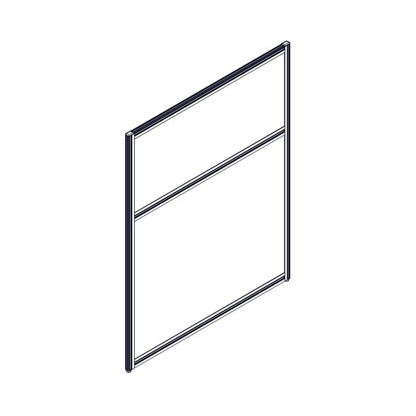 Секция комбинированной перегородки RP115SL90 Bravo grey/Серый 900х22х1115 в Астрахани 