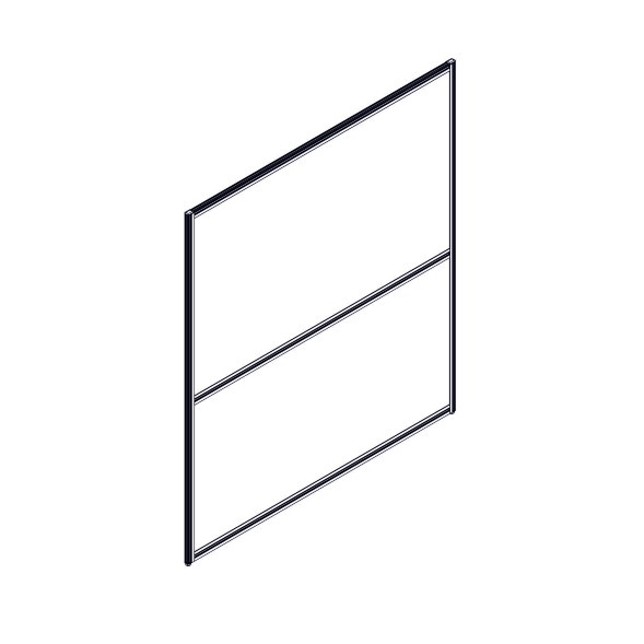 Секция комбинированной перегородки RP160SL140 Bravo grey/Серый 1400х22х1600 в Астрахани 