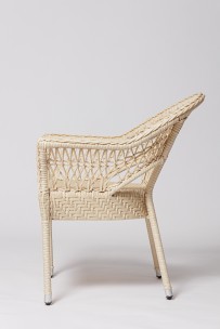 Стул-кресло для дачи Safiya белый