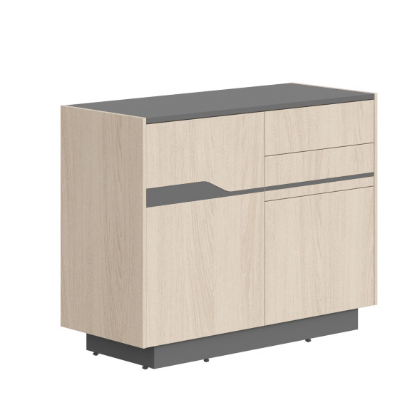 Тумба СФ-572102 Дуб светлый/Белый премиум 1030х430х814 LINE