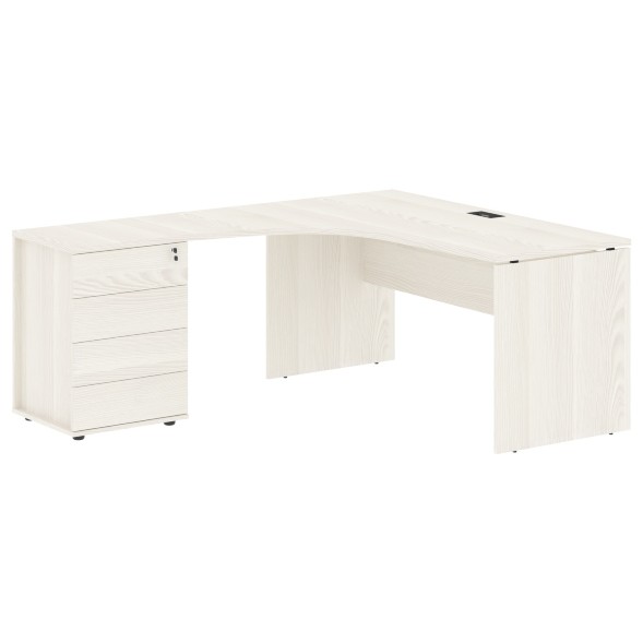 Стол эргономичный с тумбой EDCET 1518(L) 1560х1880х750 EDIS