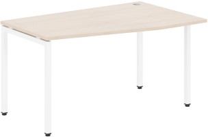 Стол эргономичный XSCT 149(R) Бук Тиара/Белый 1400х900х750 XTEN-S