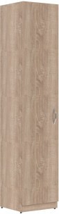 Шкаф колонка с глухой дверью SR-5U.1(L) Дуб Сонома светлый 386х375х1815