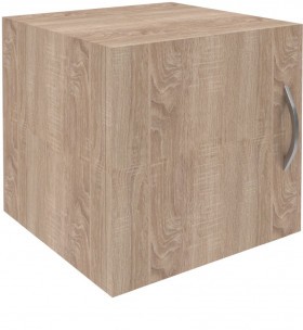 Антресоль узкая с глухой дверью SA-400.1(L) Дуб Сонома светлый 386х375х370