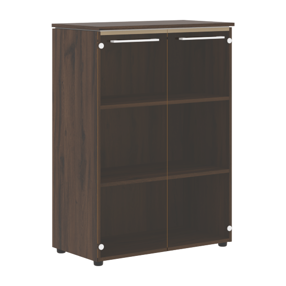 Шкаф со стеклянными дверьми MMC 85.2 854х423х1188 MORRIS TREND