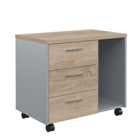 Тумба подкатная с отделением д/СБ OLC-3D.A 733х450х625 OFFIX NEW в Астрахани 